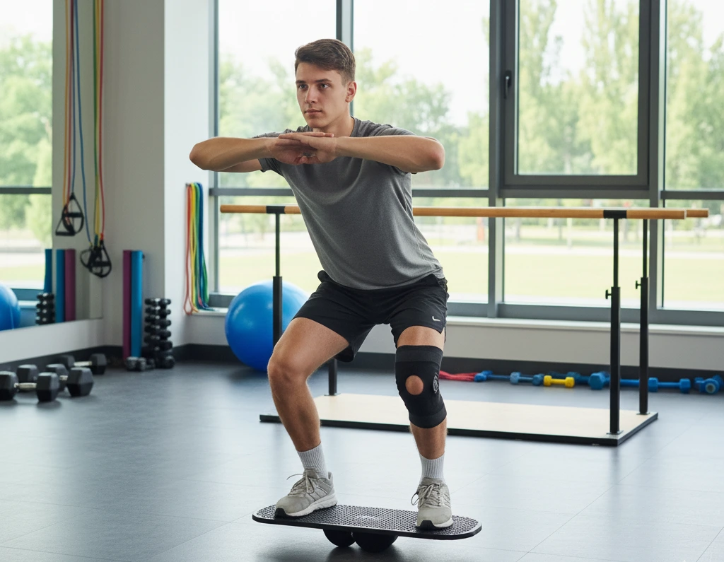 Спортсмен проходить реабілітацію після спортивної травми