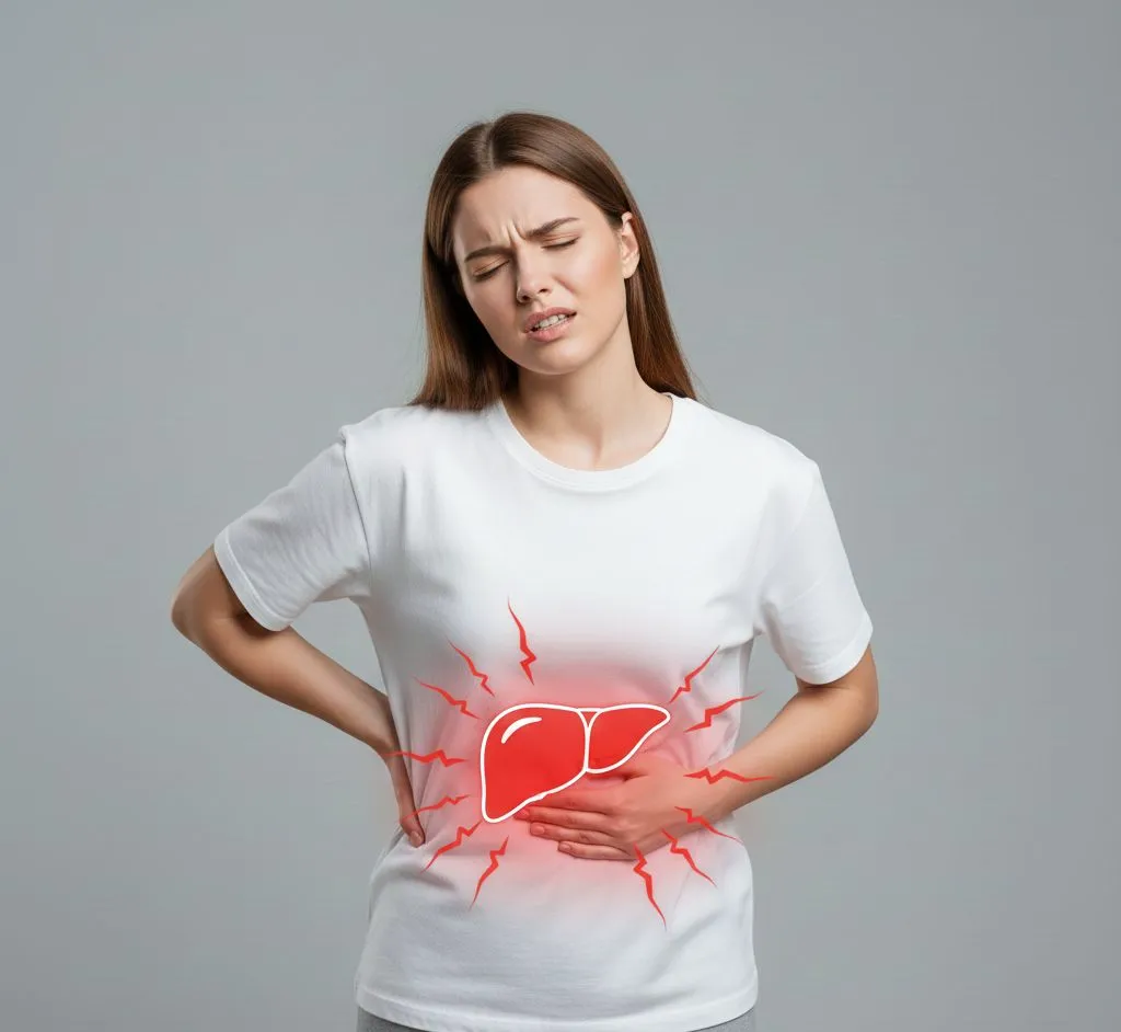 В жінки болить печінка